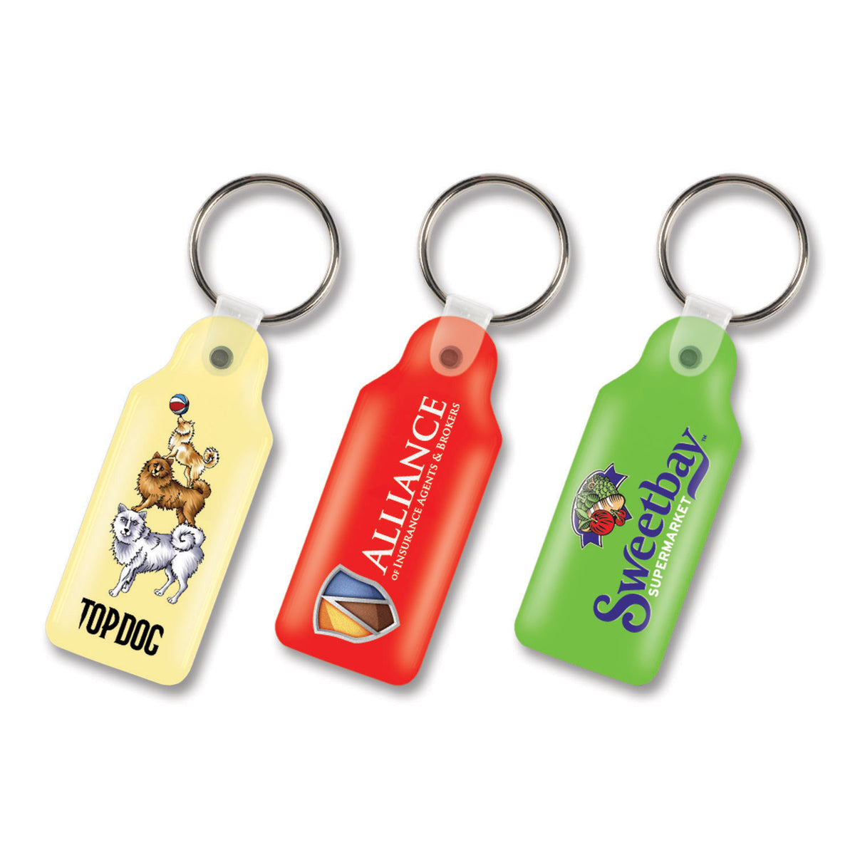 Flexi Resin Key Ring - Rectangle - Main