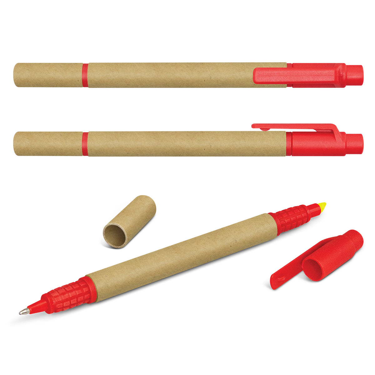 Kraft Pen Highlighter - Red