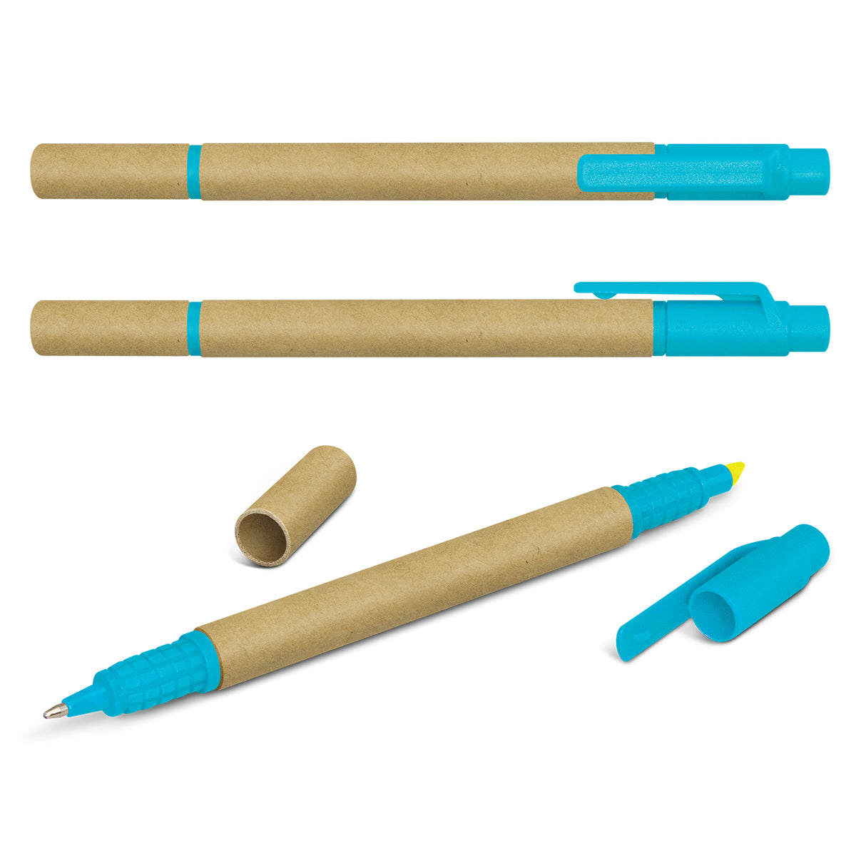 Kraft Pen Highlighter - Light Blue