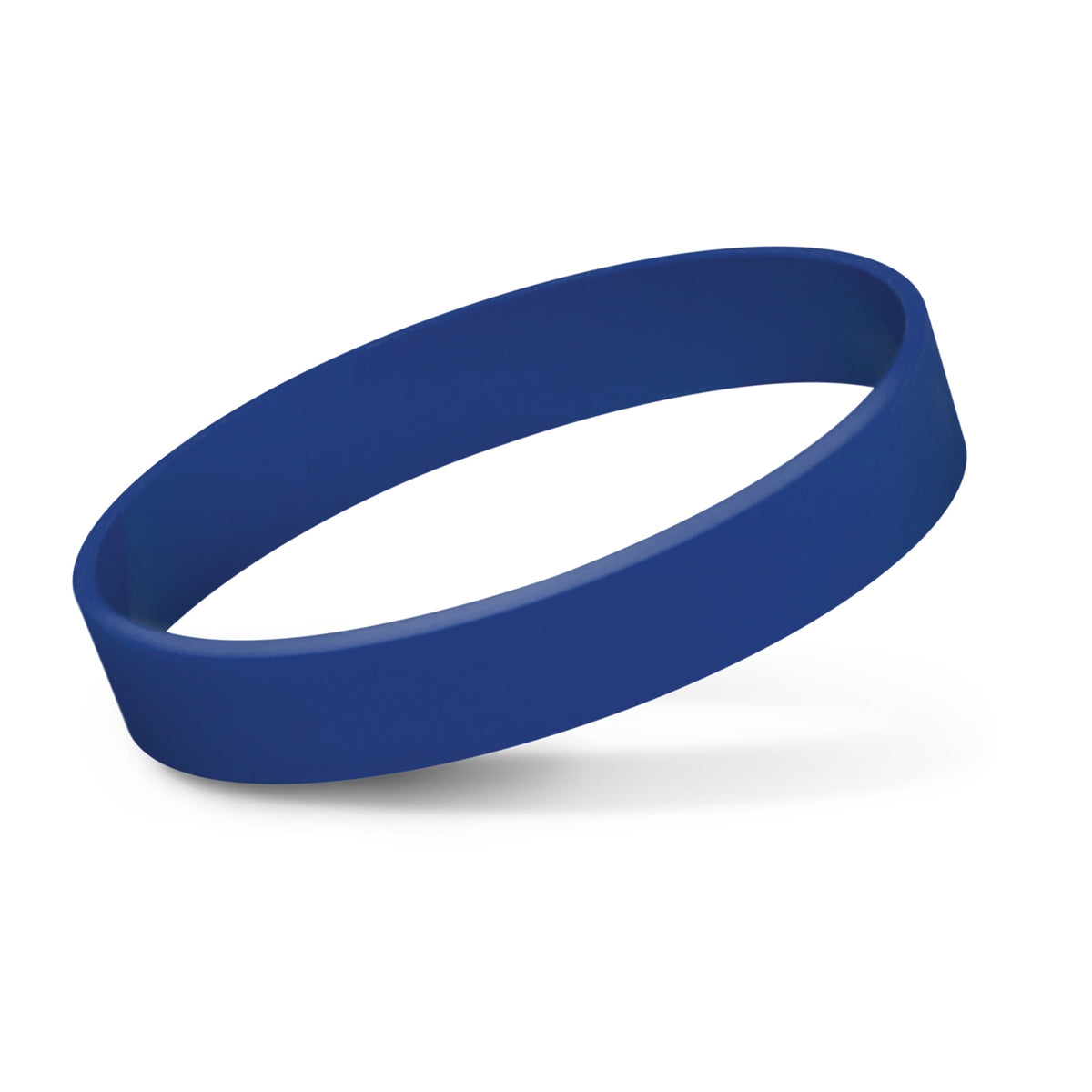 Silicone Wrist Band - Indent - Dark Blue
