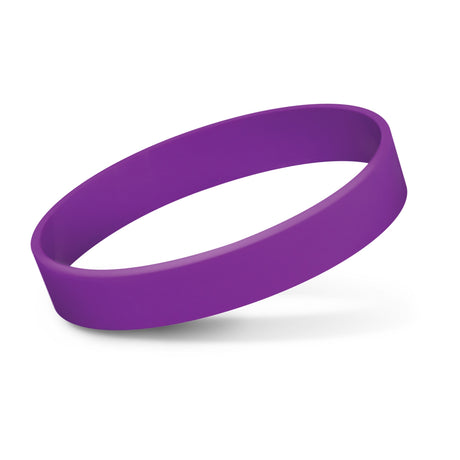 Silicone Wrist Band - Indent - Purple