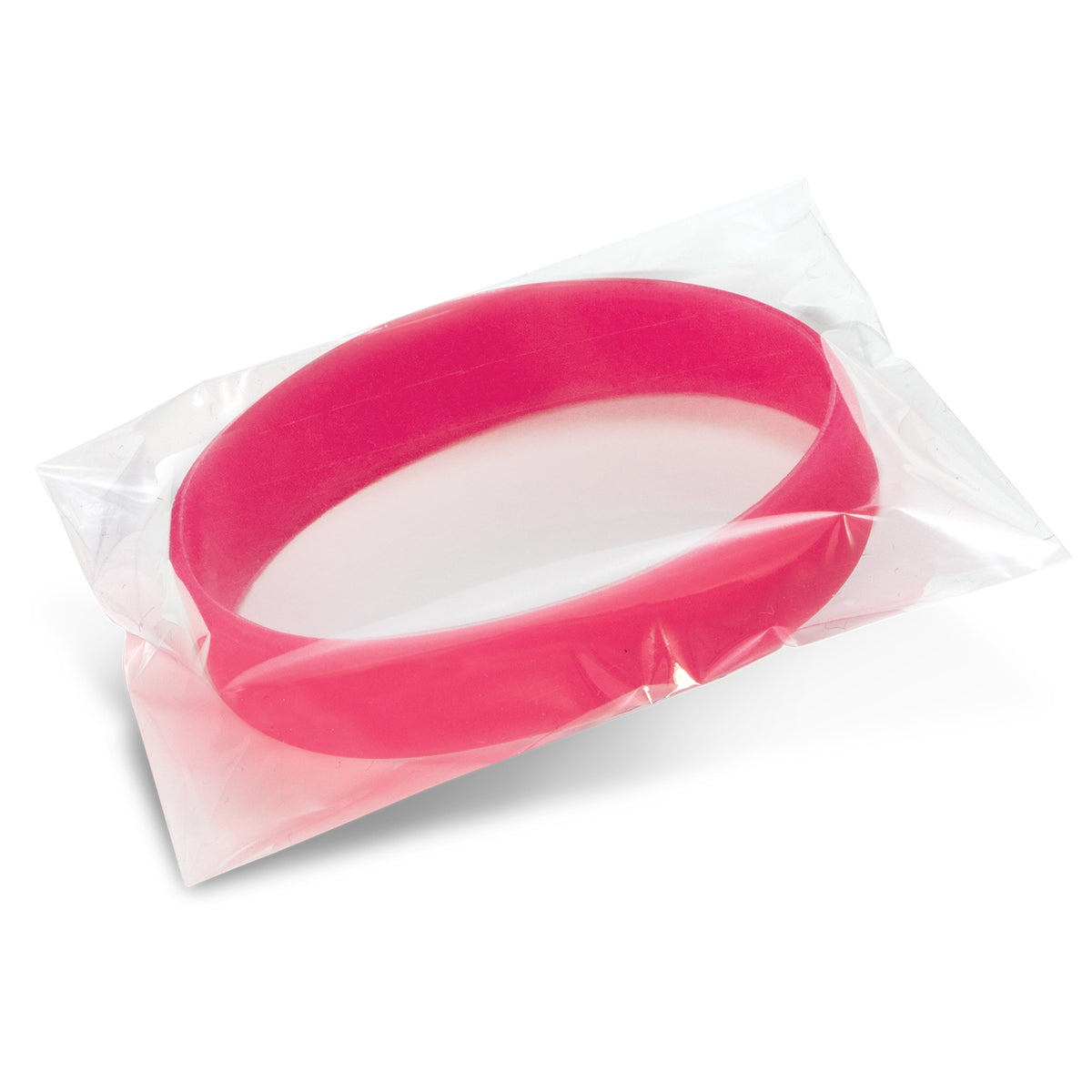 Silicone Wrist Band - Indent - Poly Bag