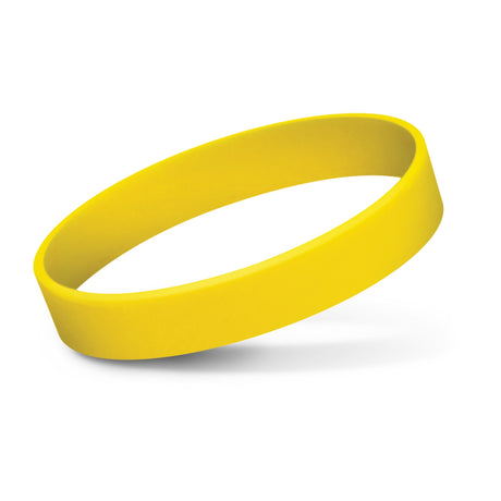 Silicone Wrist Band - Indent - Yellow