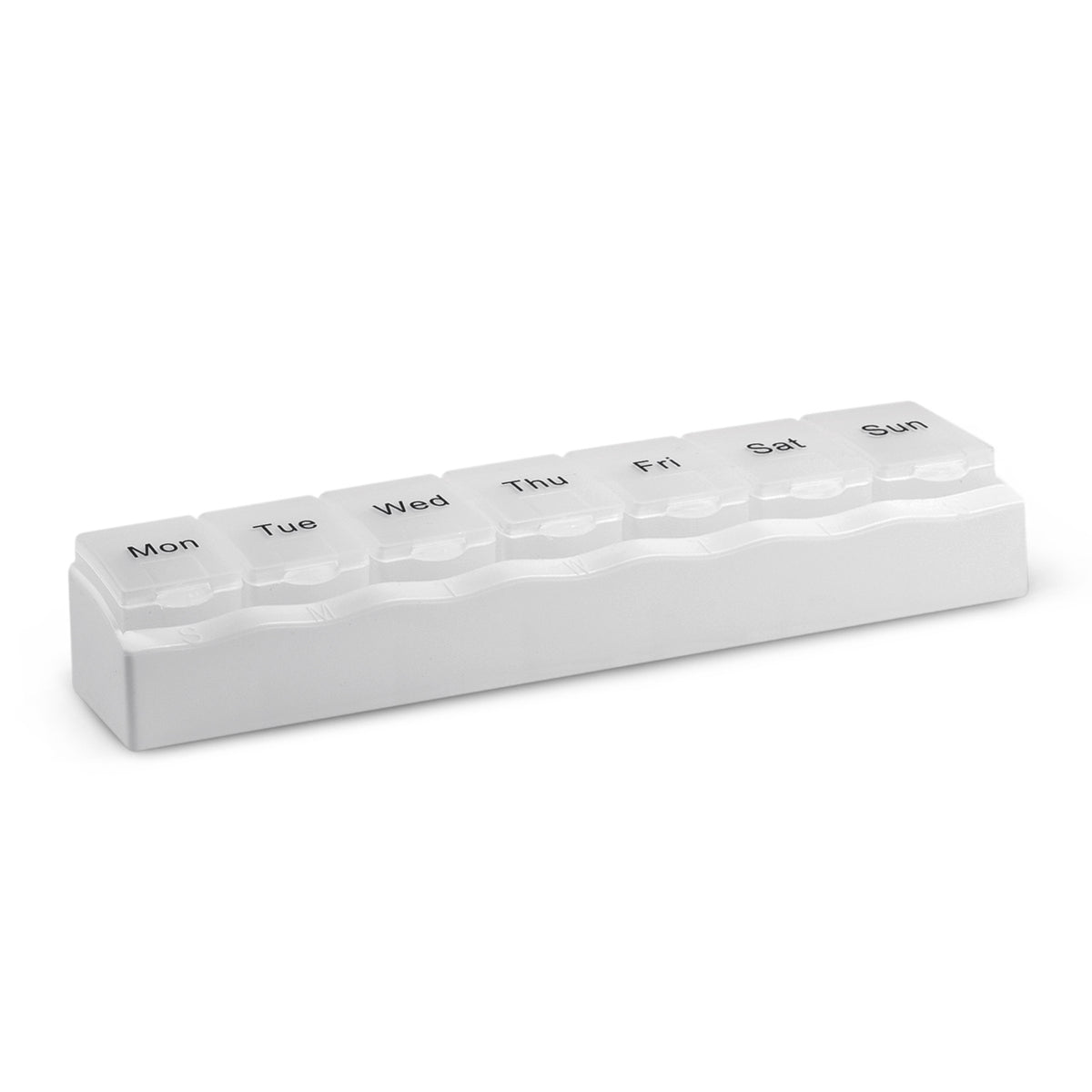 Medication Organiser - White/Frosted Clear