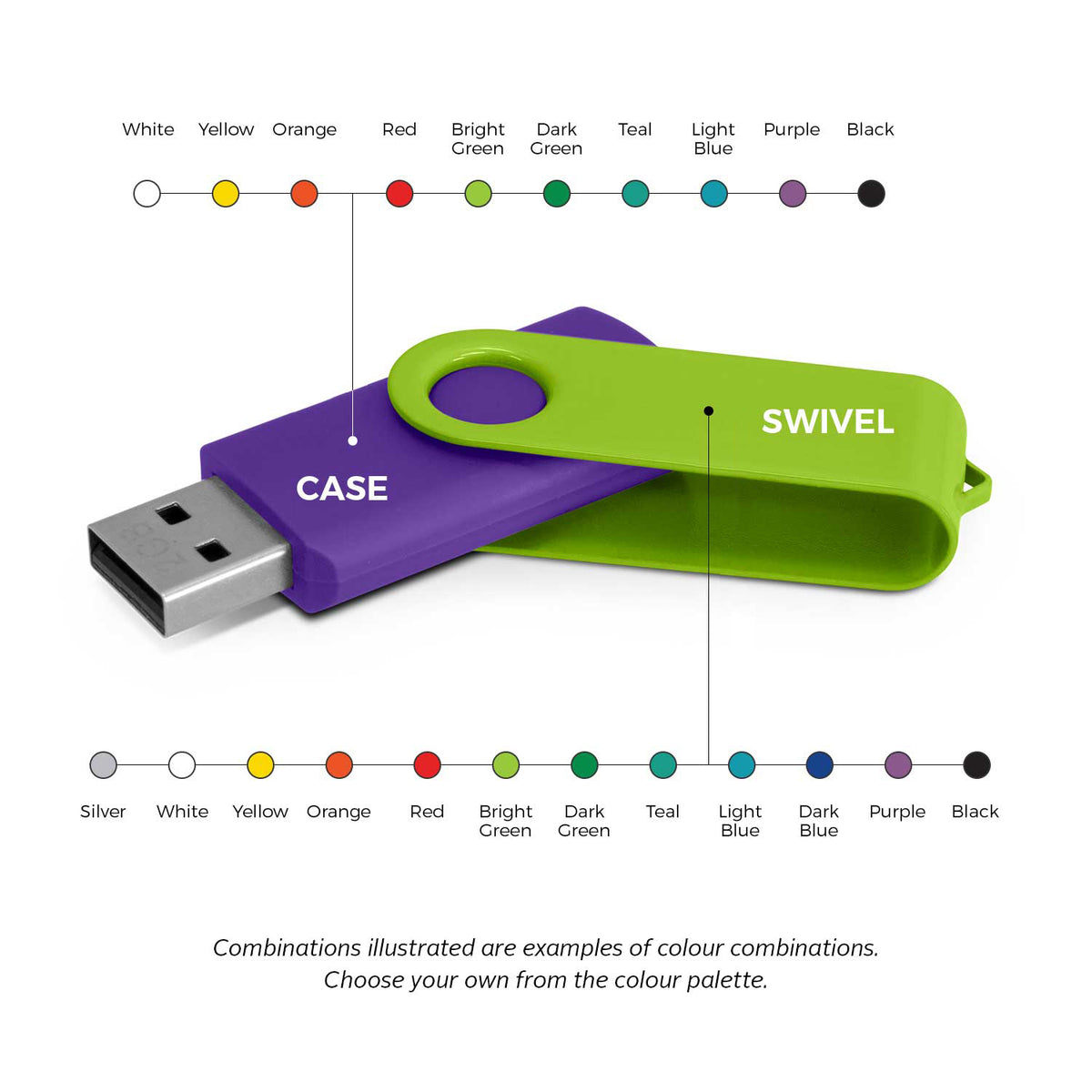 Helix 4GB Mix & Match Flash Drive - Mix and Match