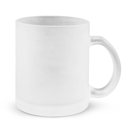 Venetian Glass Coffee Mug - Frosted Clear