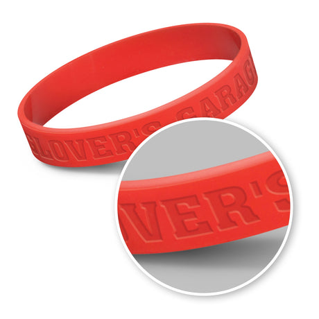 Silicone Wrist Band - Debossed
