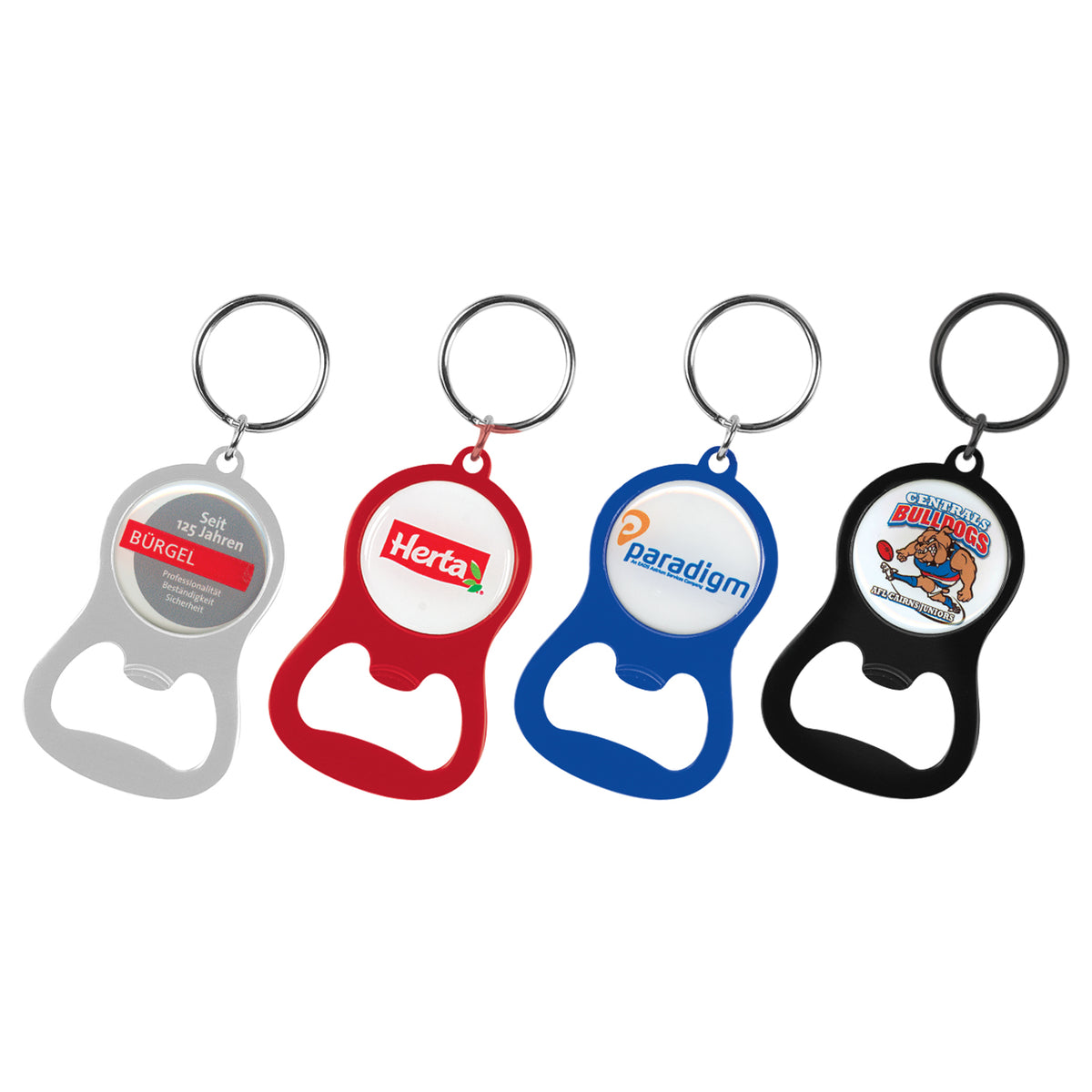 Chevron Bottle Opener Key Ring - Main
