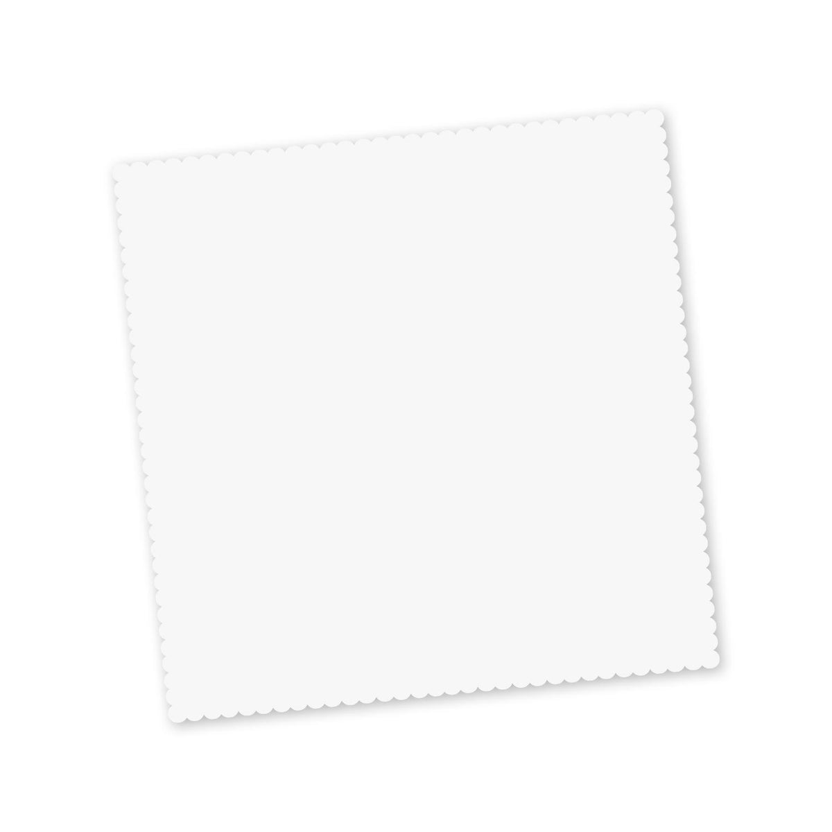 Microfibre Cloth Key Ring - White