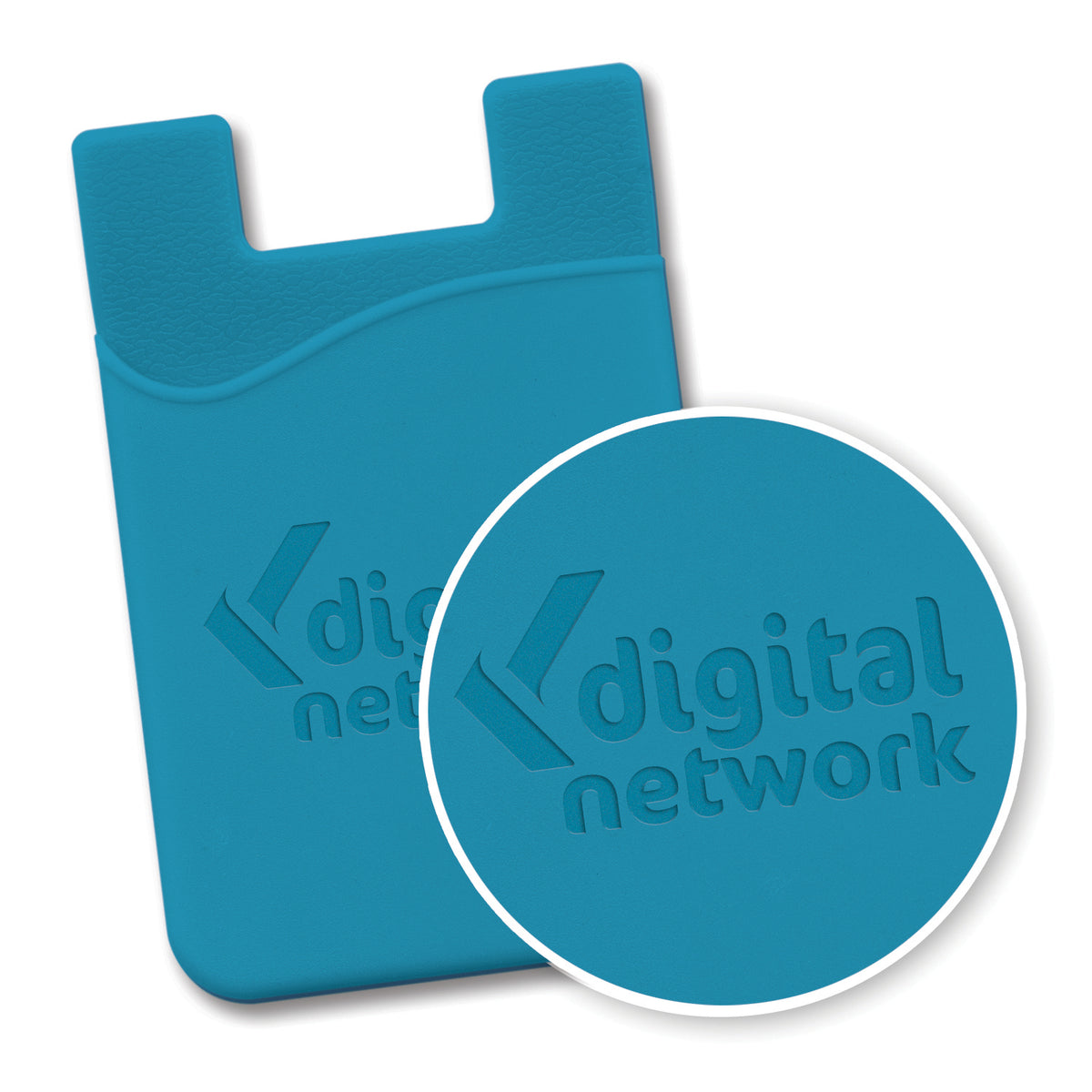Silicone Phone Wallet - Debossed