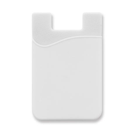 Silicone Phone Wallet - White