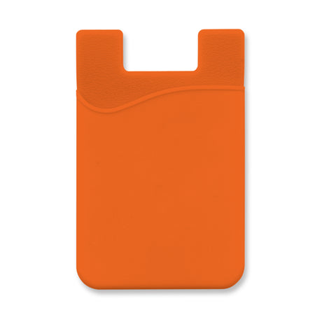 Silicone Phone Wallet - Orange