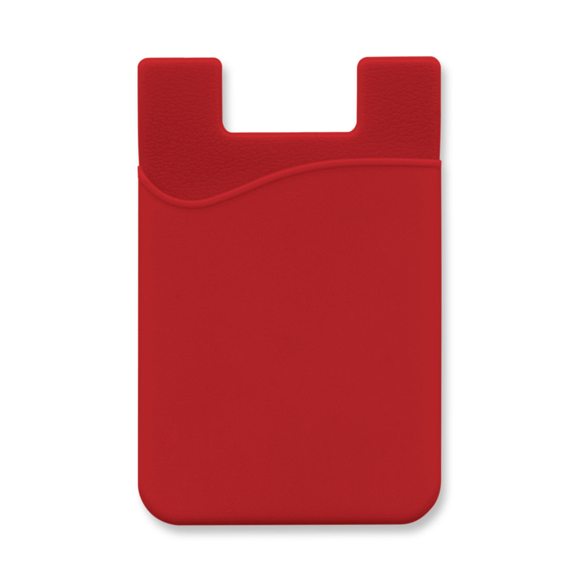 Silicone Phone Wallet - Red