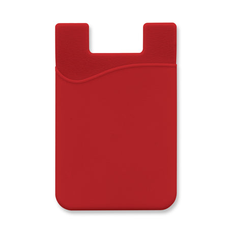 Silicone Phone Wallet - Red