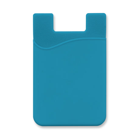 Silicone Phone Wallet - Light Blue