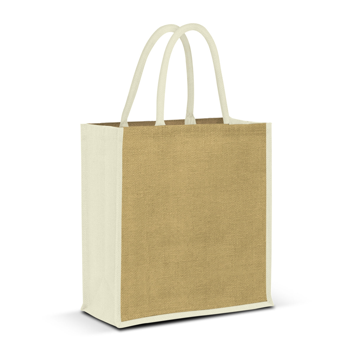 Lanza Jute Tote Bag - White