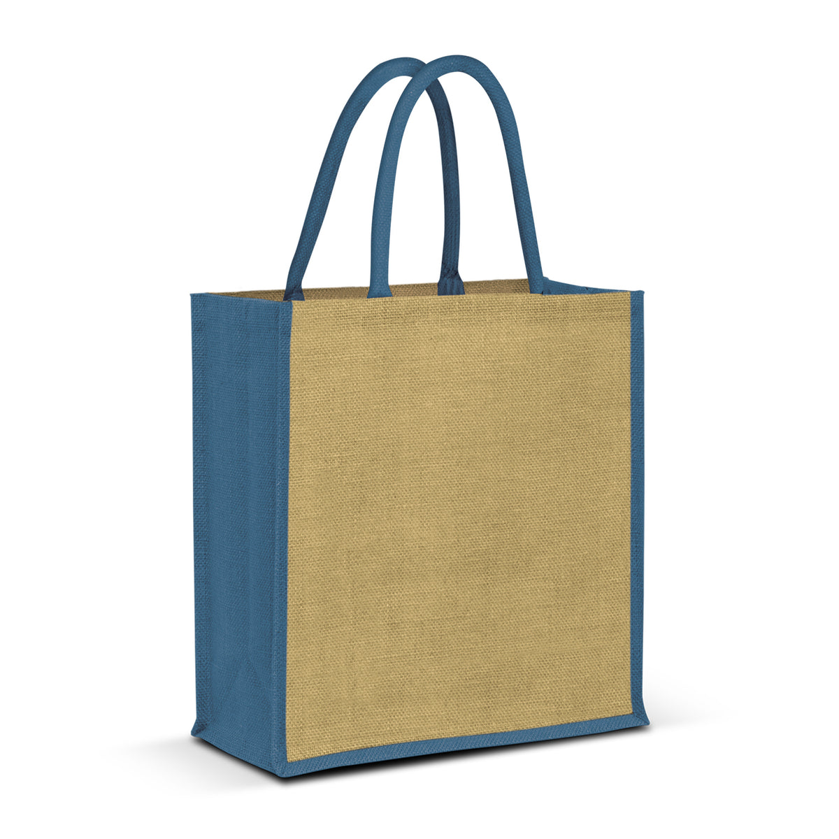 Lanza Jute Tote Bag - Blue
