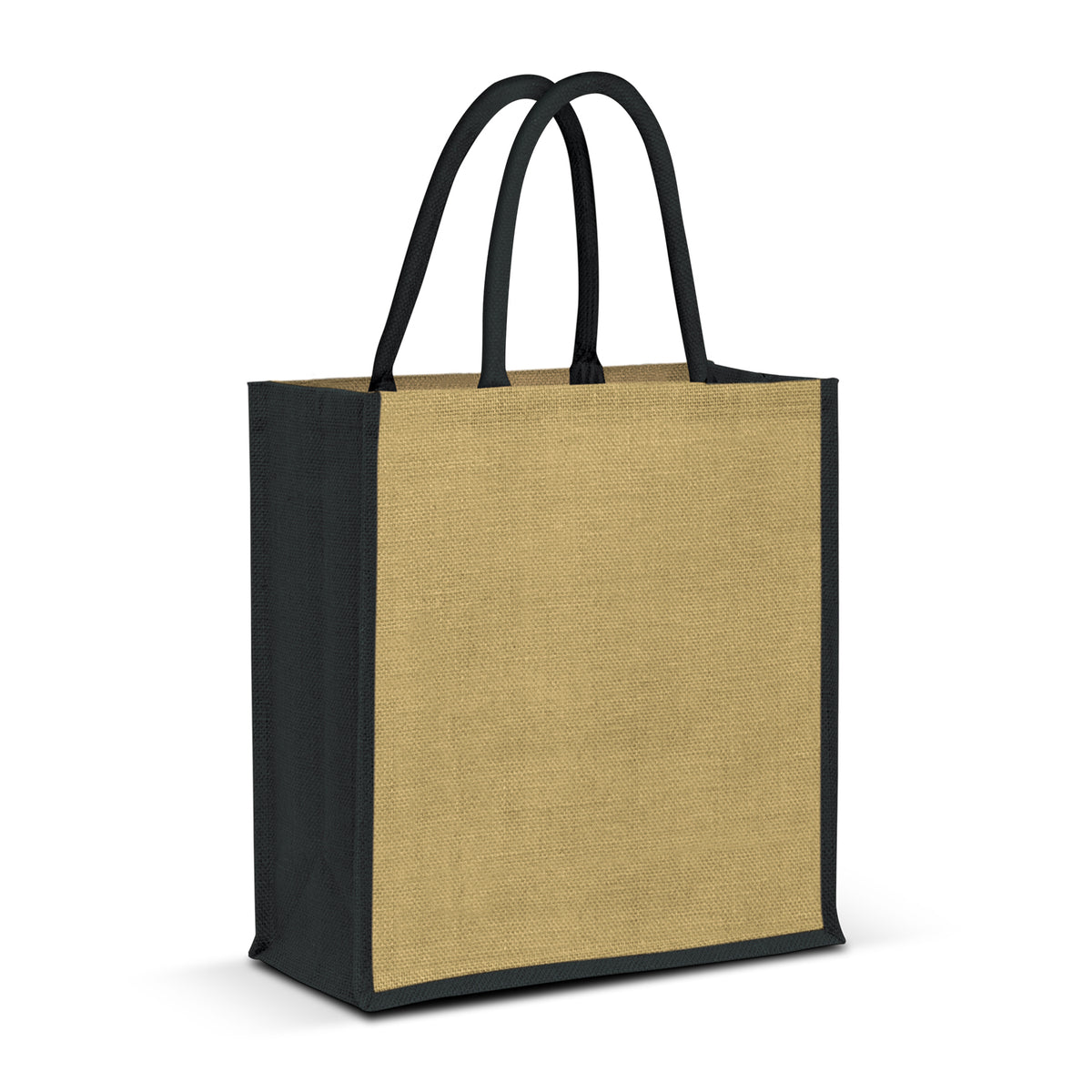 Lanza Jute Tote Bag - Black
