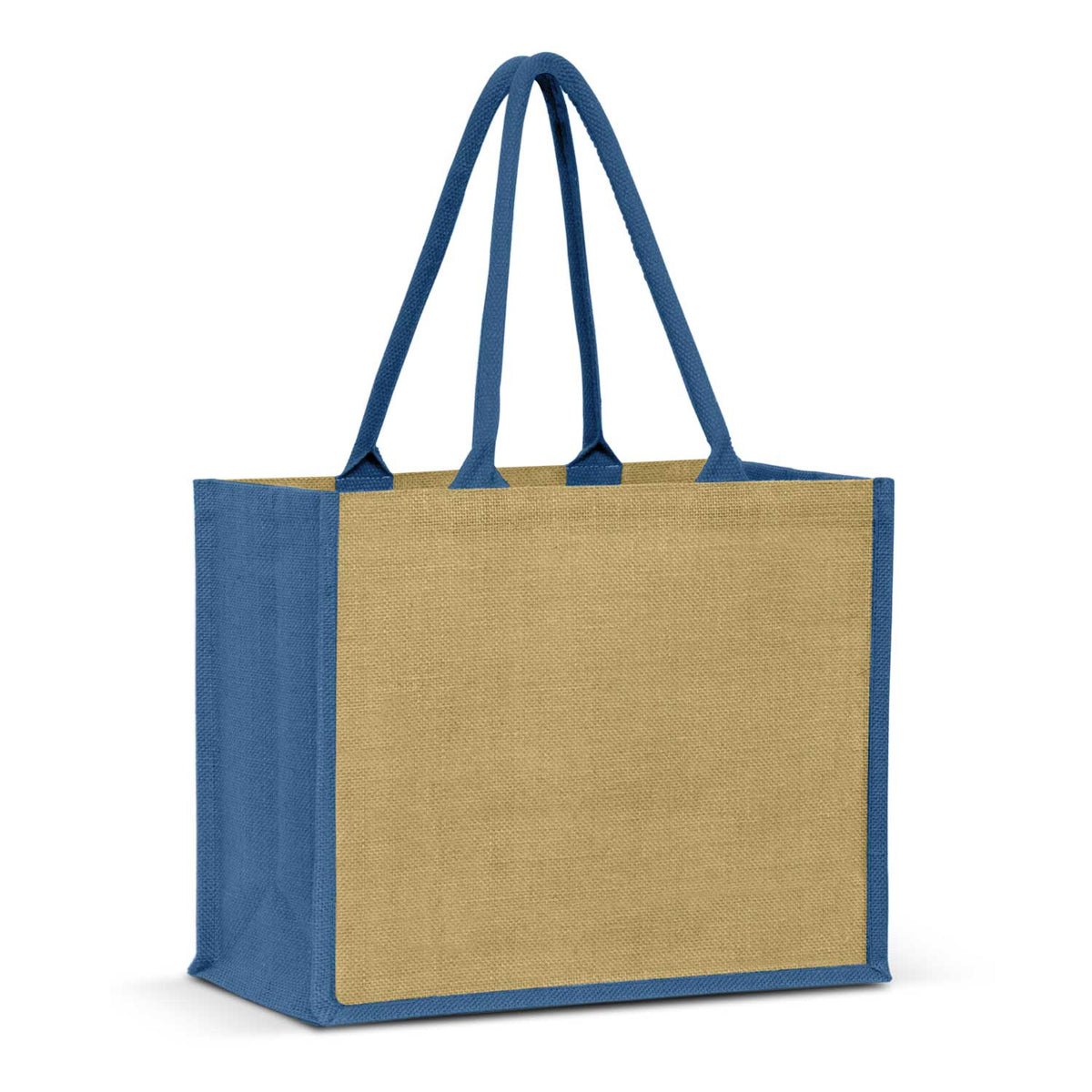 Torino Jute Tote Bag - Blue