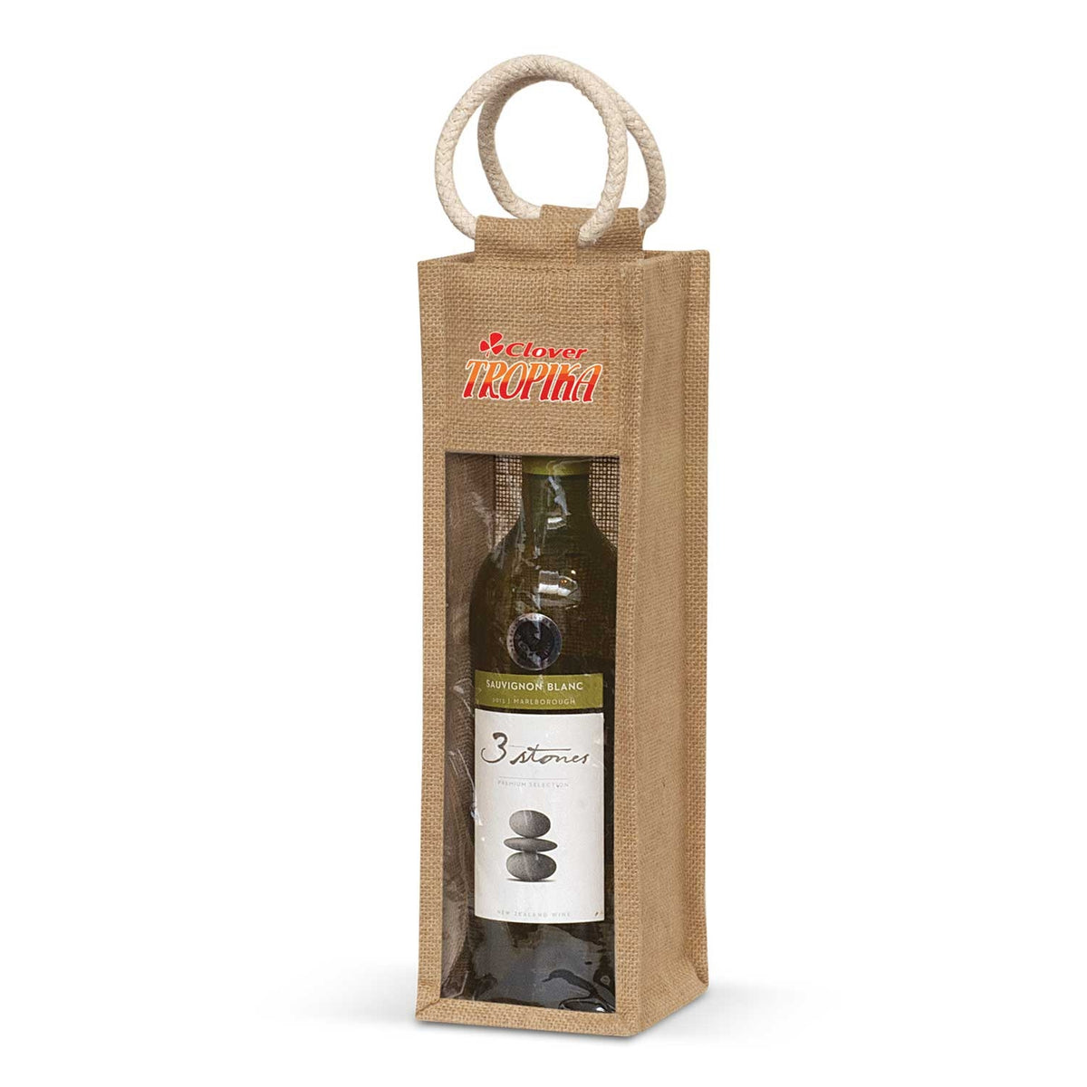 Serena Jute Wine Carrier - Main