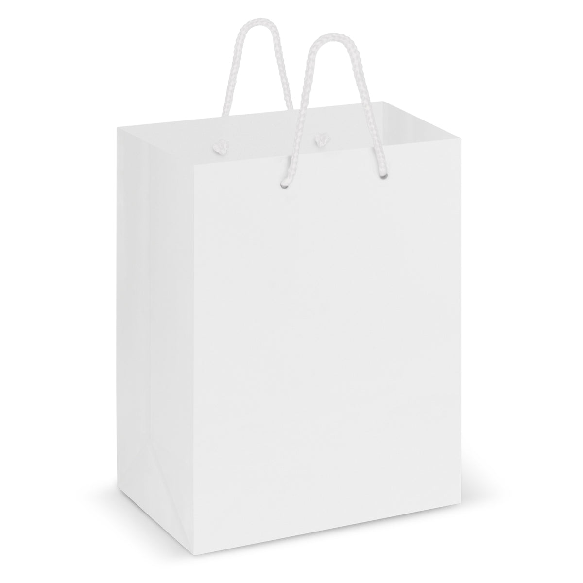 Laminated Carry Bag - Medium - White