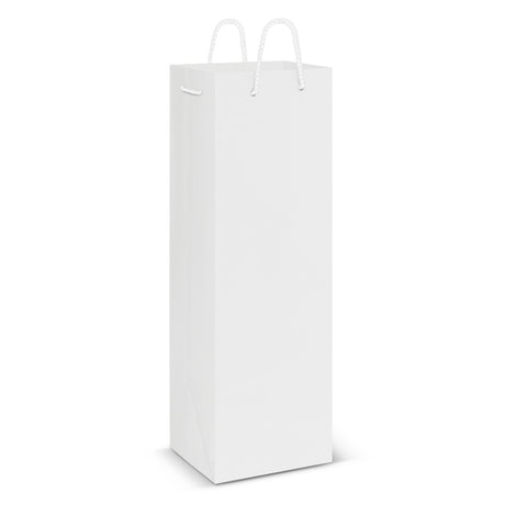 Laminated Wine Bag - White