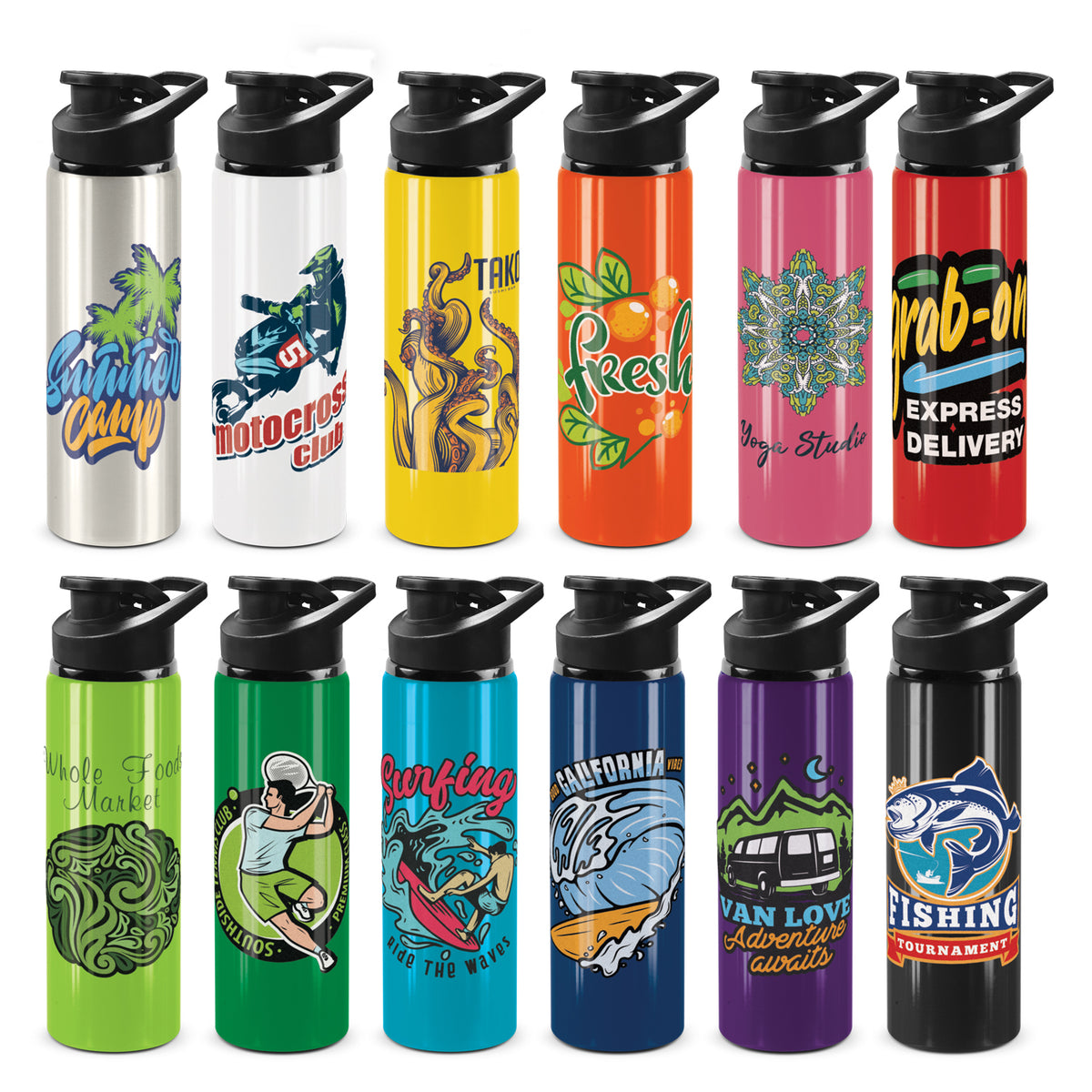 Oasis Bottle - Snap Cap - Coloured Bottle