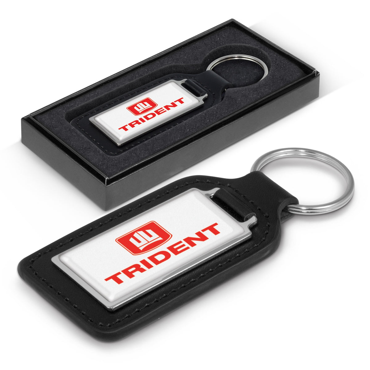 Baron Leather Key Ring - Rectangle - Main