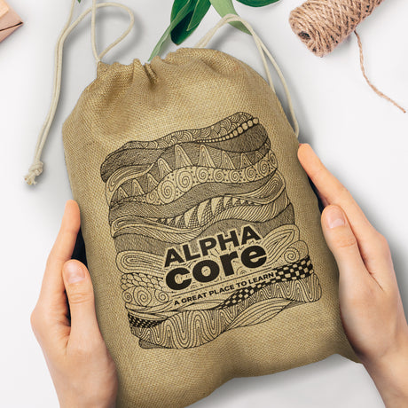 Jute Gift Bag - Large - Feature