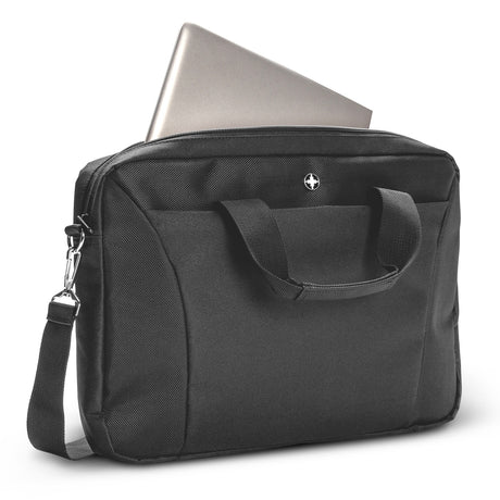 Swiss Peak 38cm Laptop Bag - Black