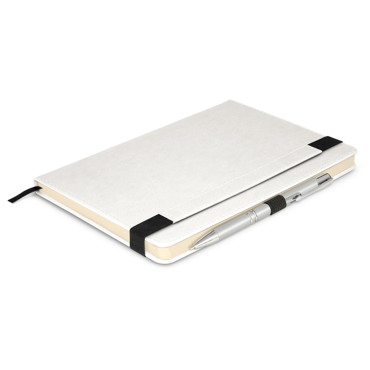 Premier Notebook with Pen - White