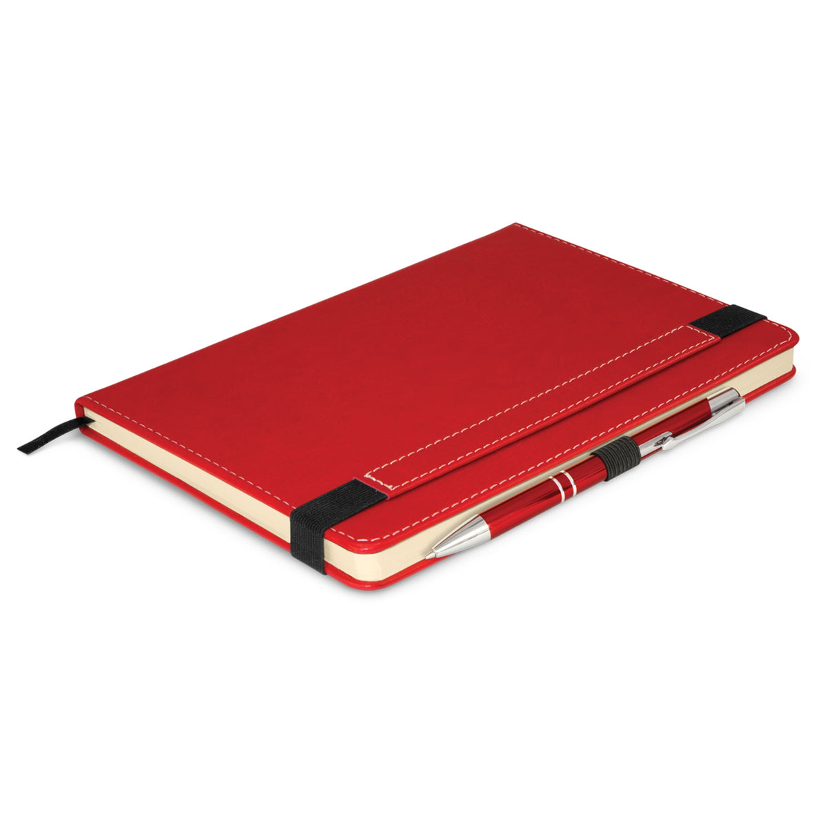 Premier Notebook with Pen - Red