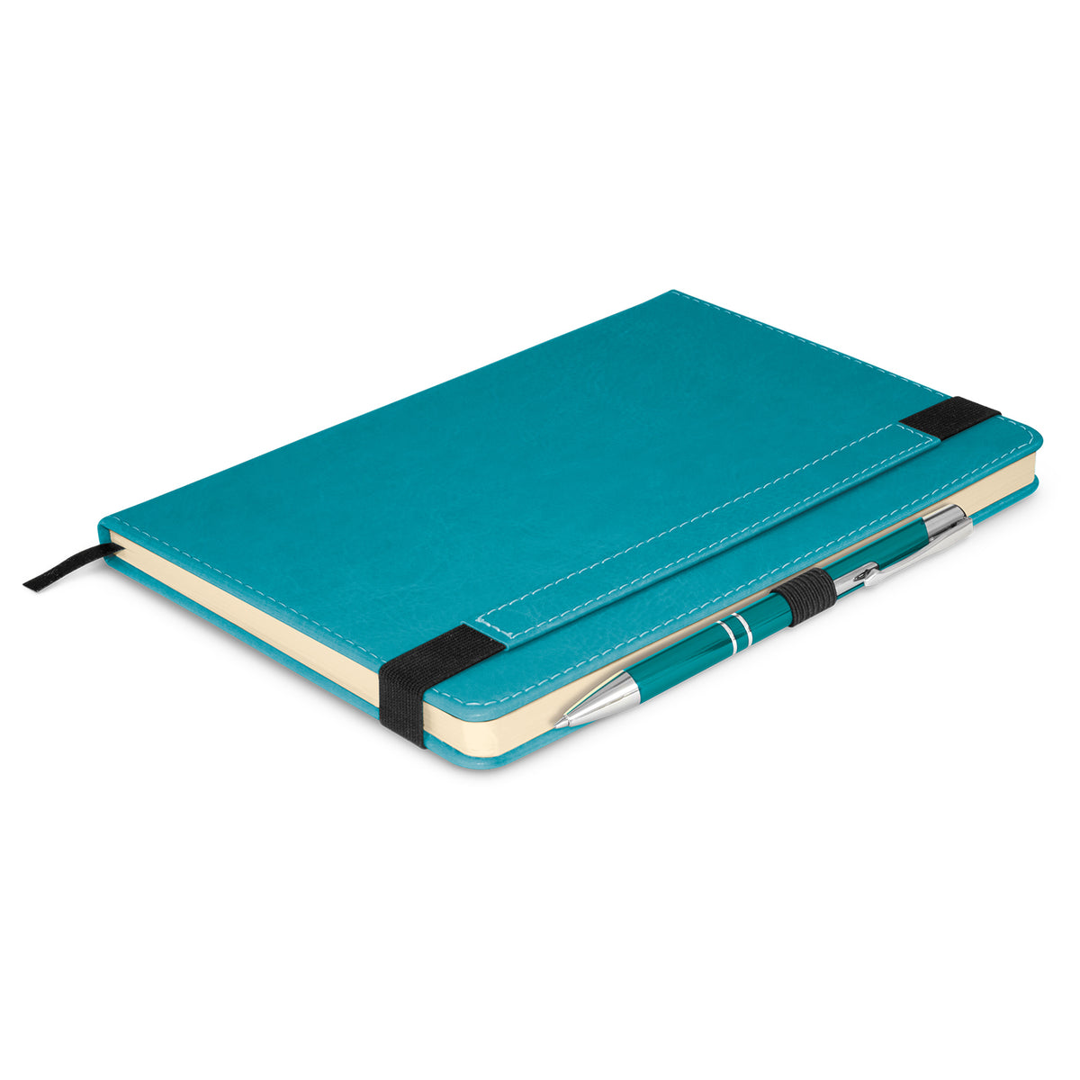 Premier Notebook with Pen - Light Blue