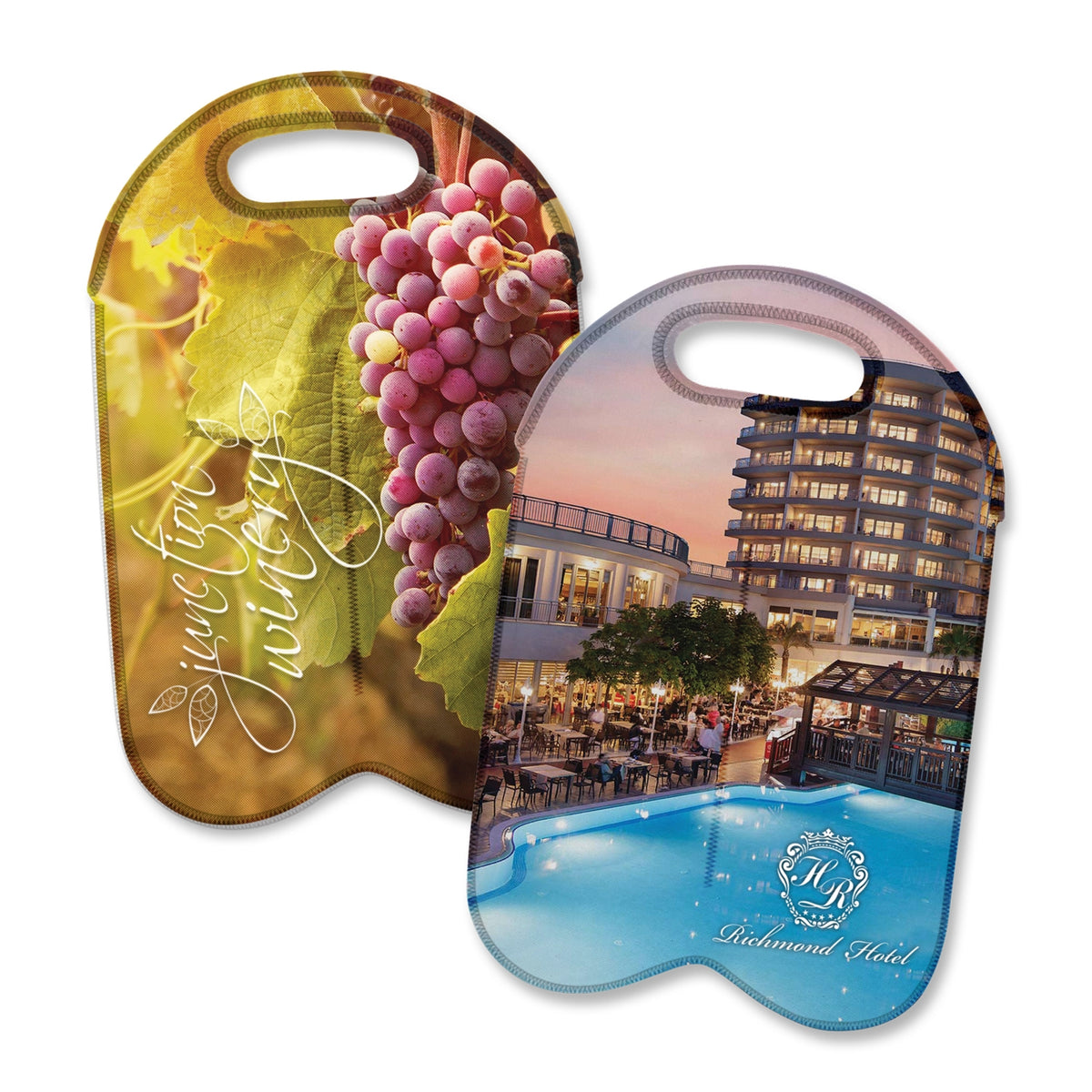 Neoprene Double Wine Cooler Bag - Full Colour - Main