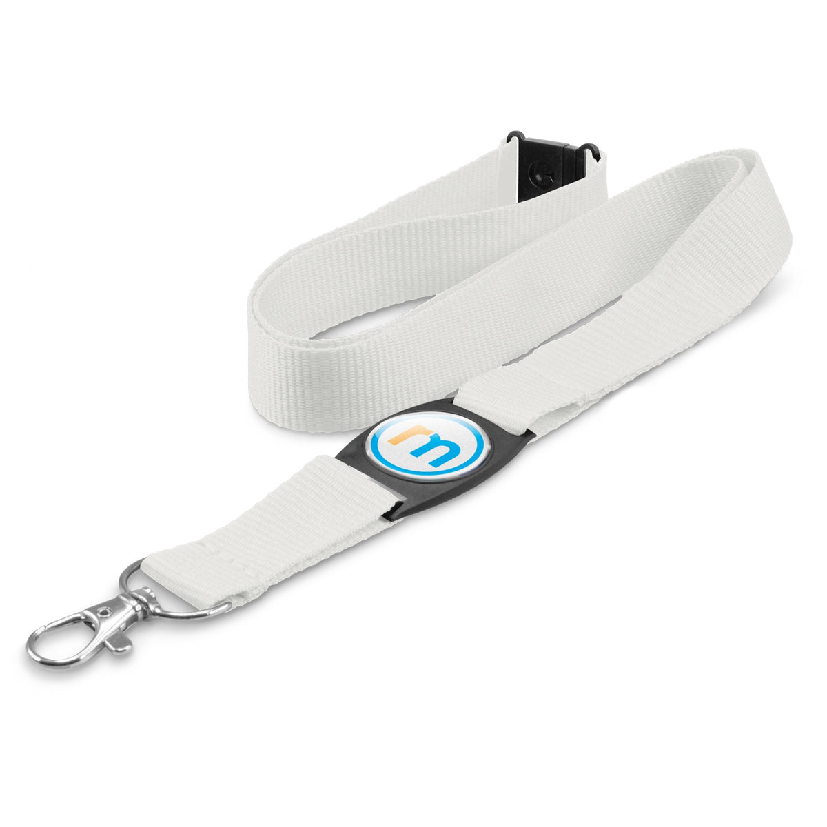 Crest Lanyard - White