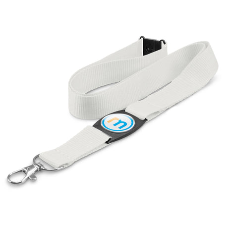 Crest Lanyard - White