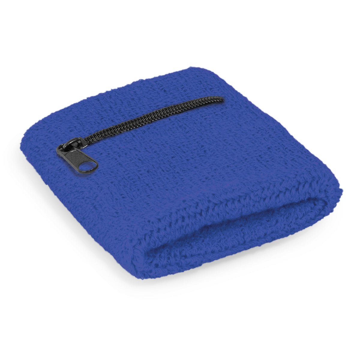 Wrist Sweat Band with Pocket - Dark Blue
