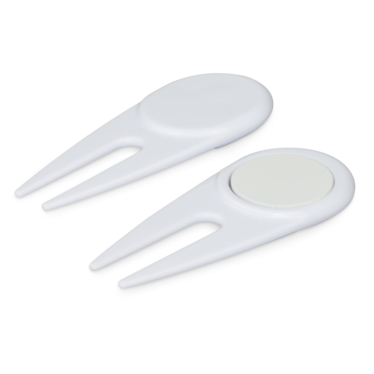 Golf Divot Repairer with Marker - White