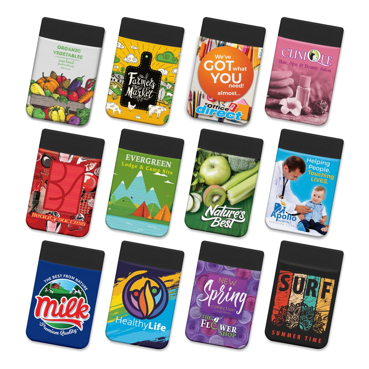 Lycra Phone Wallet - Full Colour - Main