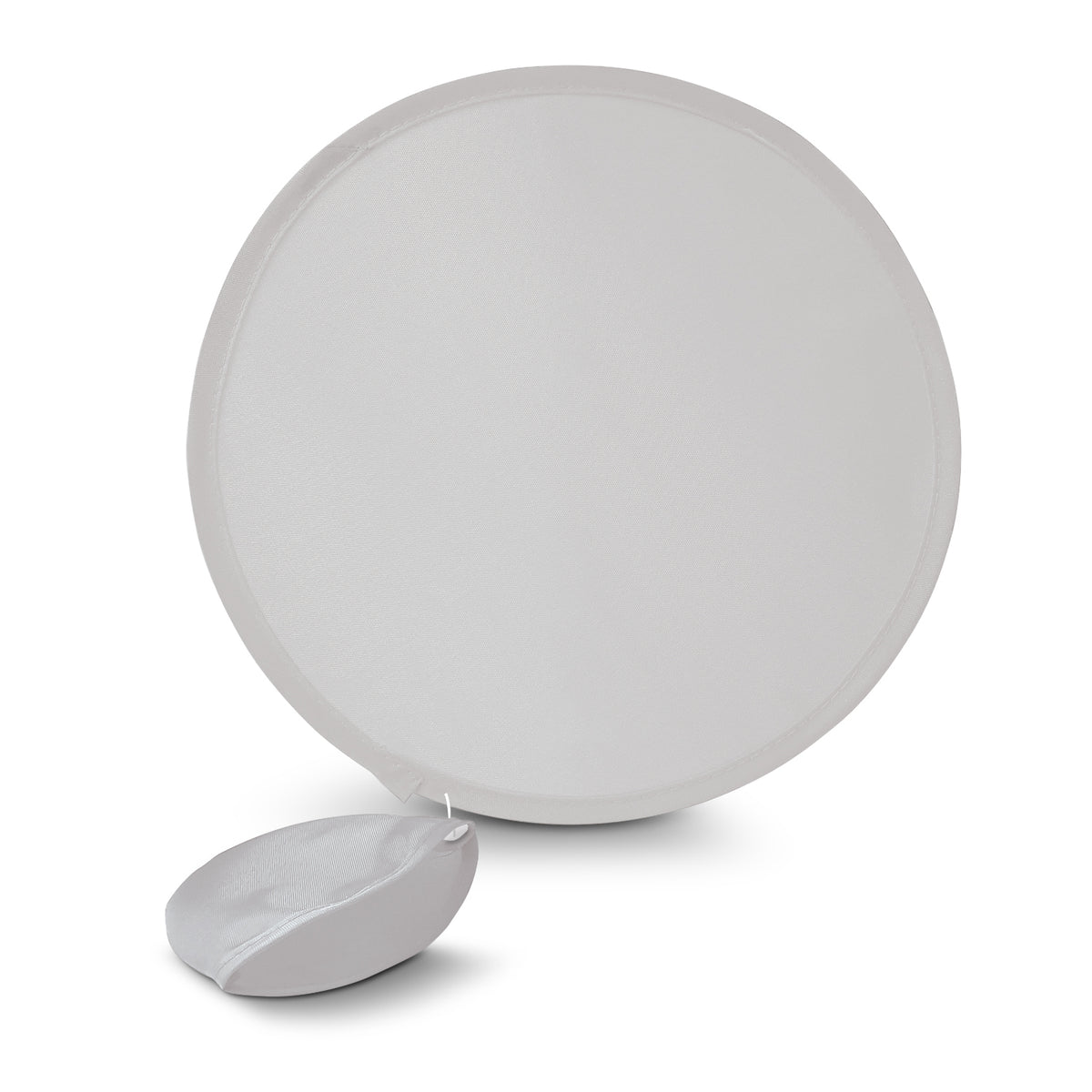 Fan with Pouch - White