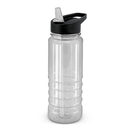 Triton Bottle - Black Lid - Clear