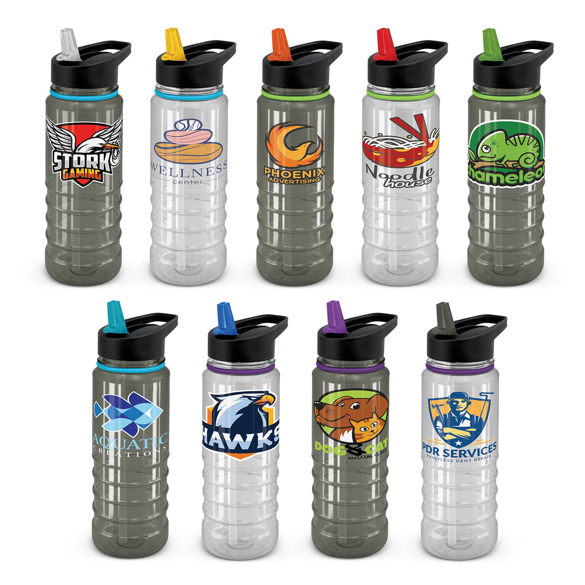 Triton Elite Bottle - Clear and Black - Main