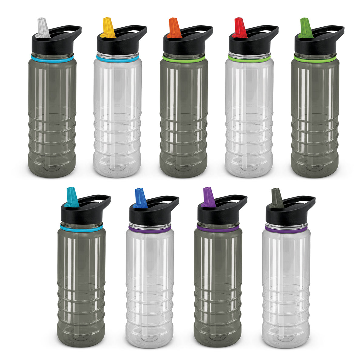 Triton Elite Bottle - Clear and Black - Colour Range