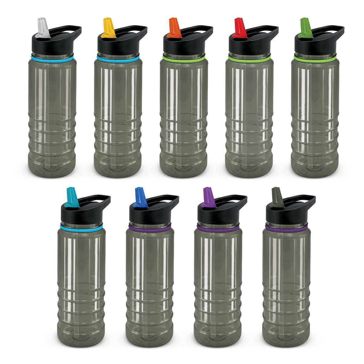 Triton Elite Bottle - Clear and Black - Black Bottles
