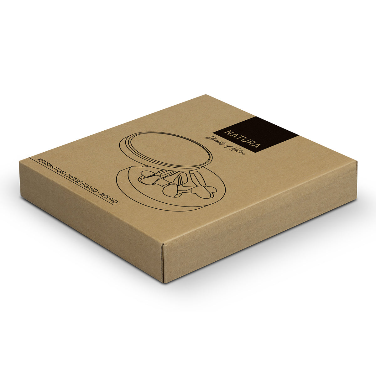NATURA Kensington Cheese Board - Round - Gift Box