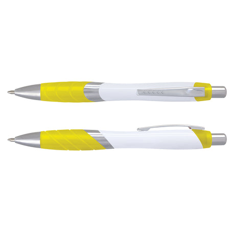 Borg Pen - White Barrel - Yellow