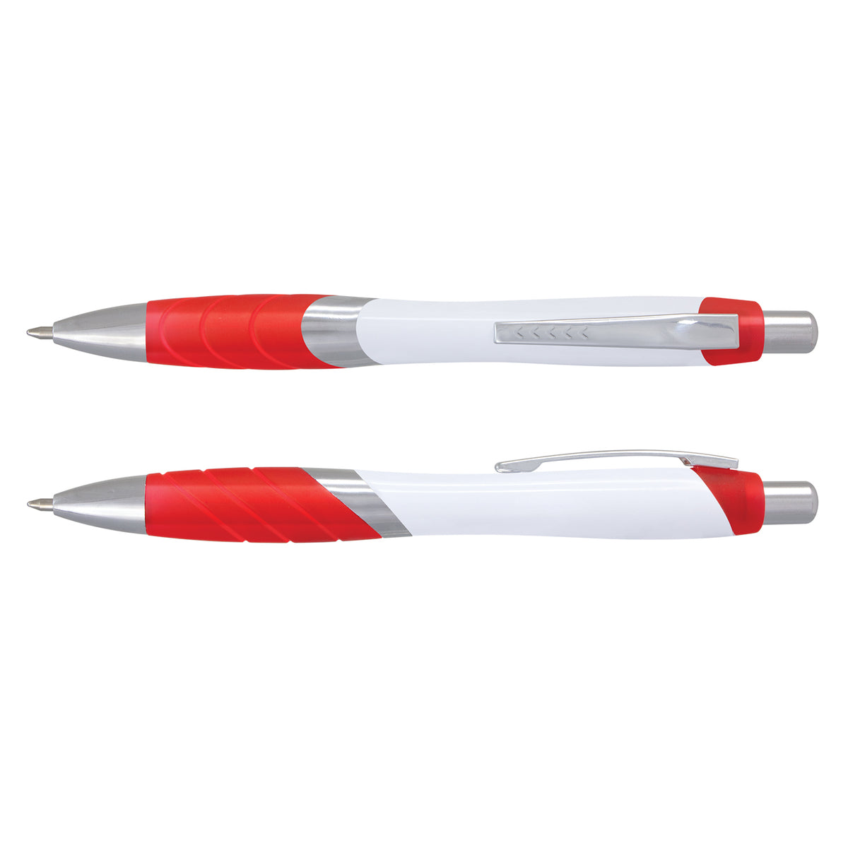 Borg Pen - White Barrel - Red