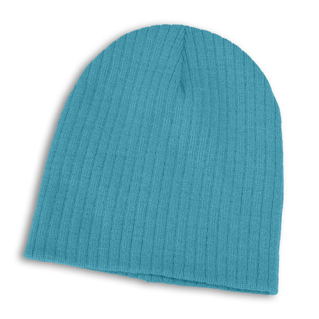 Nebraska Cable Knit Beanie - Aqua