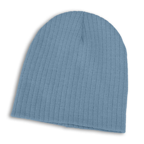 Nebraska Cable Knit Beanie - Pale Blue