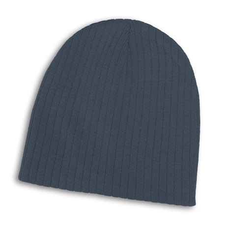 Nebraska Cable Knit Beanie - Petrol Blue